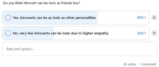 Can introverts be toxic as friends