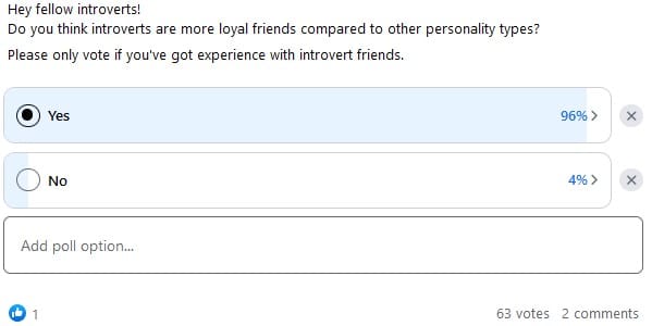 Do you think introverts are more loyal friends